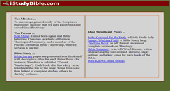 Desktop Screenshot of istudybible.com